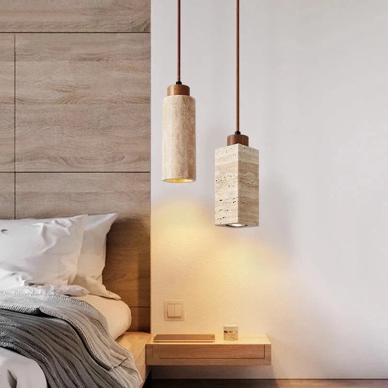 ensemble de 3 suspensions wabi sabi naturelles led