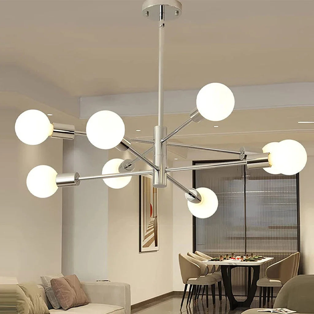 lustre moderne spoutnik lampe suspendue satellite 2/4/8 têtes décoration