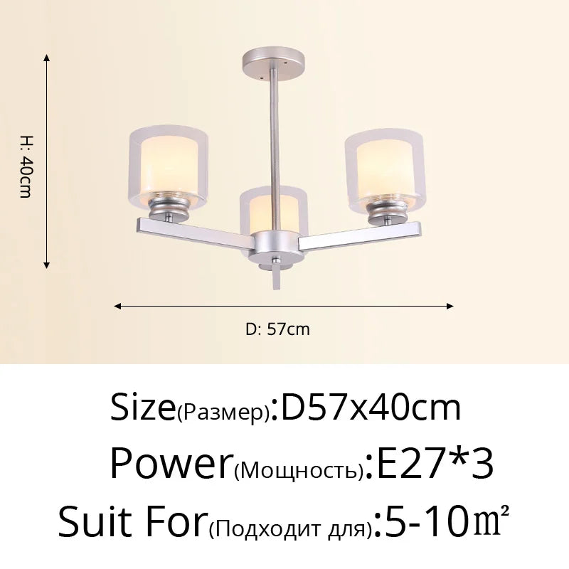 Bosmos European Style Decorative LED Chandeliers For Living Rooms, Bedrooms, And Modern Simple Indoor Lighting