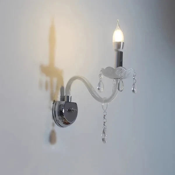 lustre moderne en verre tube incurvé style nordique cristal