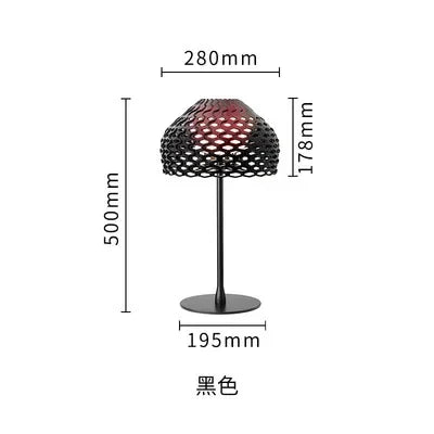 Italy Design Table Lamps Modern Hollow Lampshade Desk Light for Bedroom Living Room