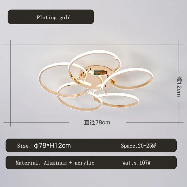 plafonnier moderne design créatif à leds pour intérieur