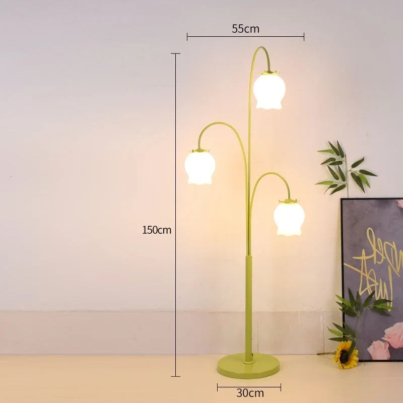 lampe de chevet style américain avec motifs floraux pour cadeau anniversaire