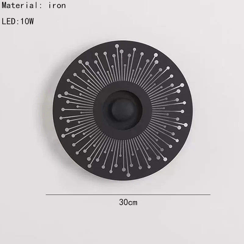 applique murale led ronde art déco pour ambiance chaleureuse