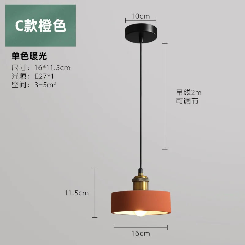 Suspension LED de Style industriel