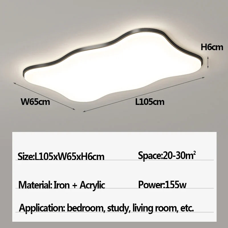 plafonnier moderne à leds pour éclairage intérieur suspendu