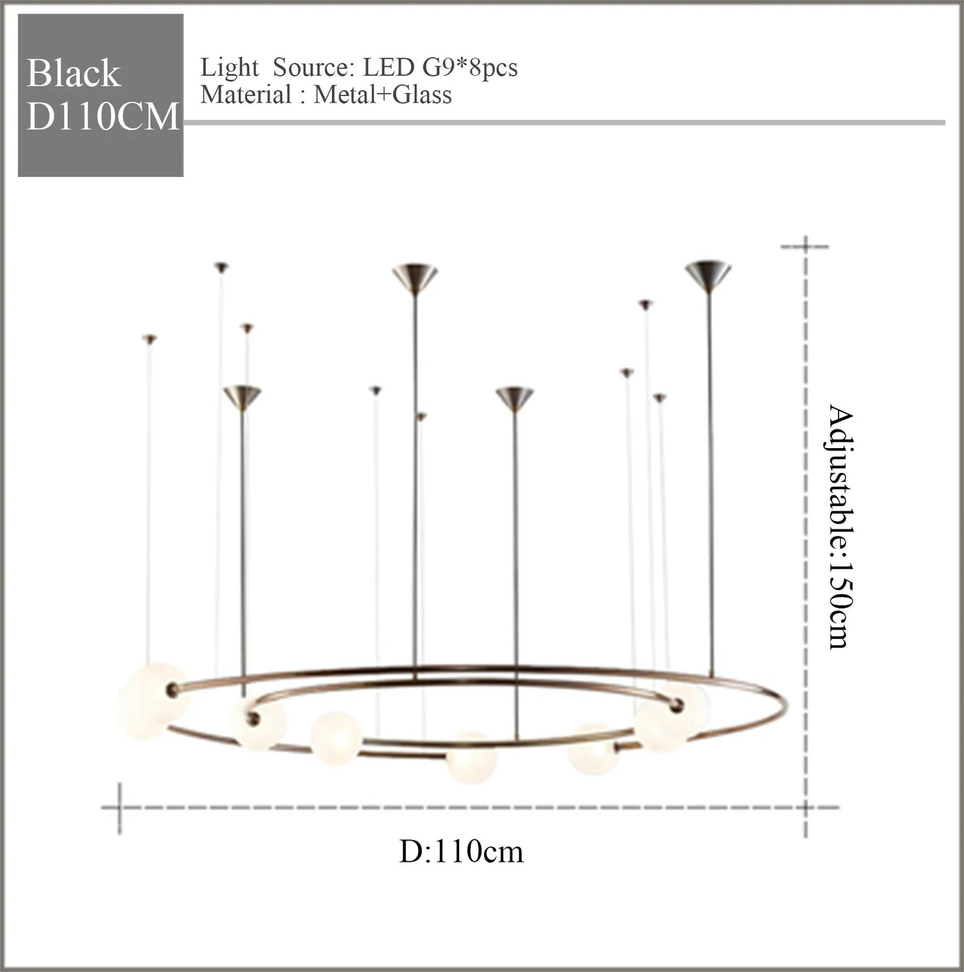 suspension en verre design pour une décoration moderne intérieure