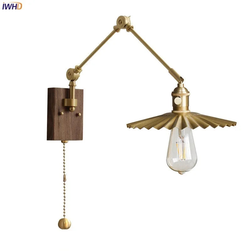 Applique murale cuivre réglable LED moderne