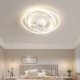 plafonnier moderne nordique avec ventilateur intégré silencieux