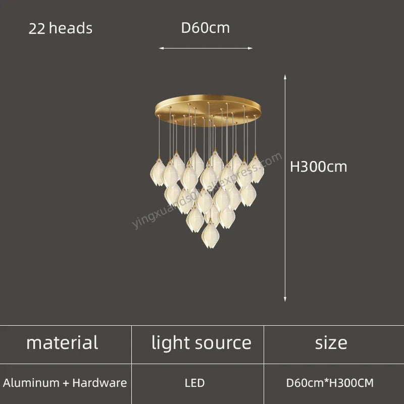 lustre créatif design nordique pour intérieur moderne et élégant