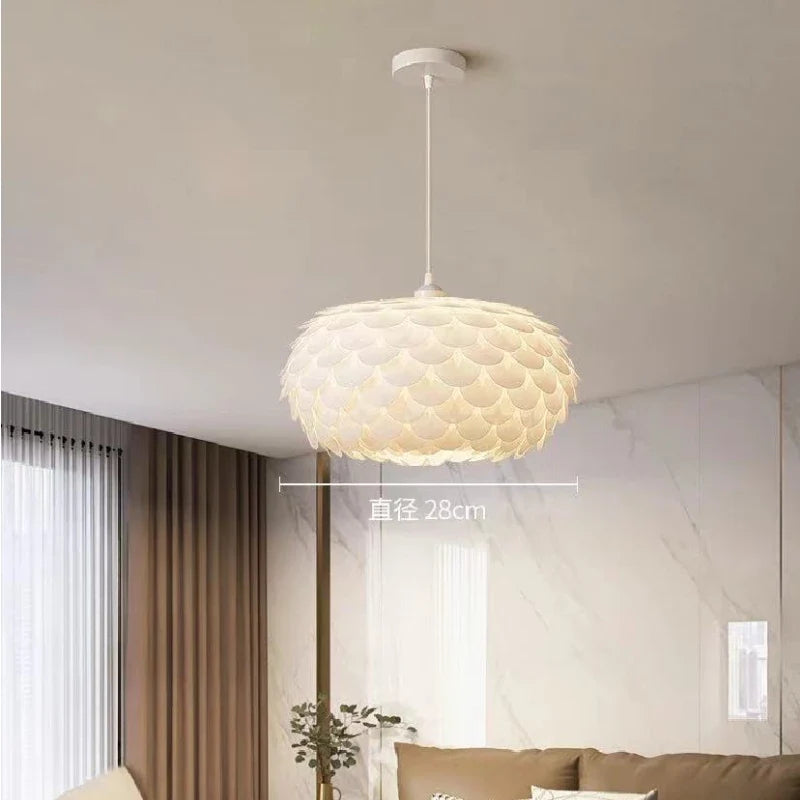 lustre créatif lumière chaude design moderne pour chambre fille