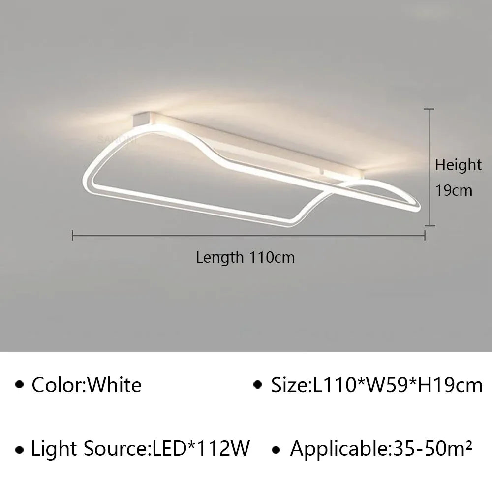 lustre moderne à leds pour intérieur décoratif