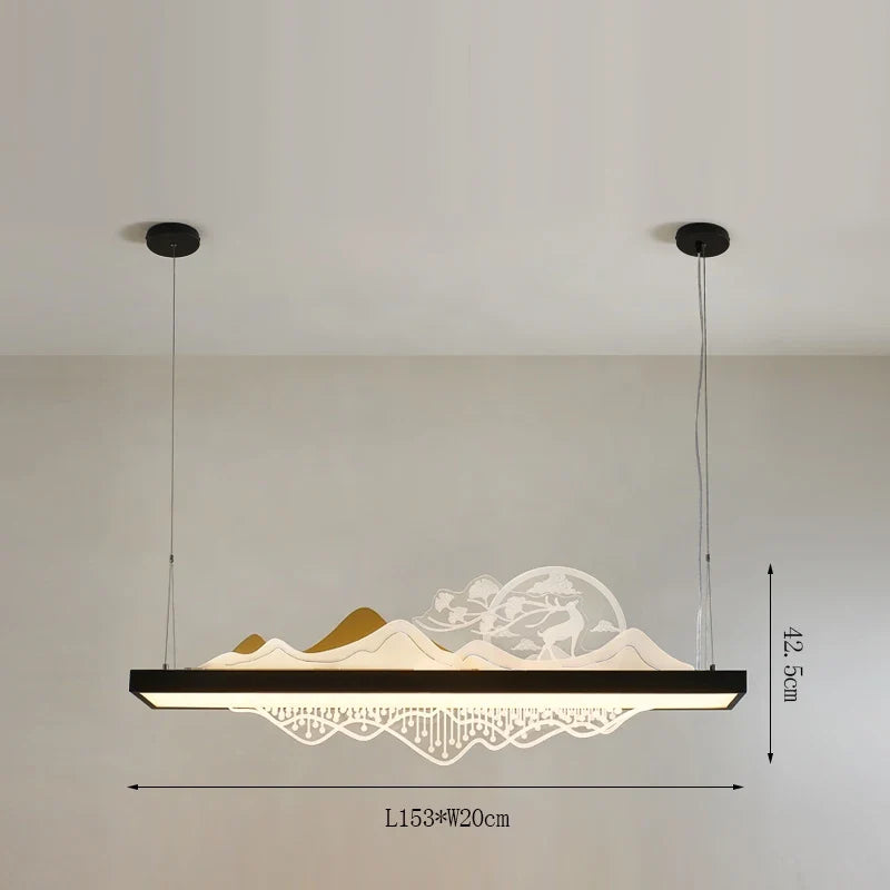 suspension chinoise en bois pour ambiance zen et économique