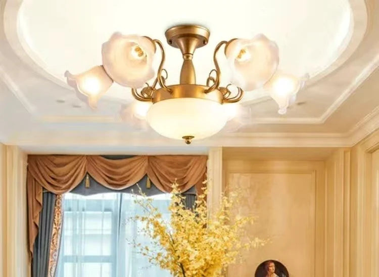 2023 European Iron Art Chandelier For Living Room And Restaurant High-end American Led Energy-saving Lamp Bedroom Ceiling Light