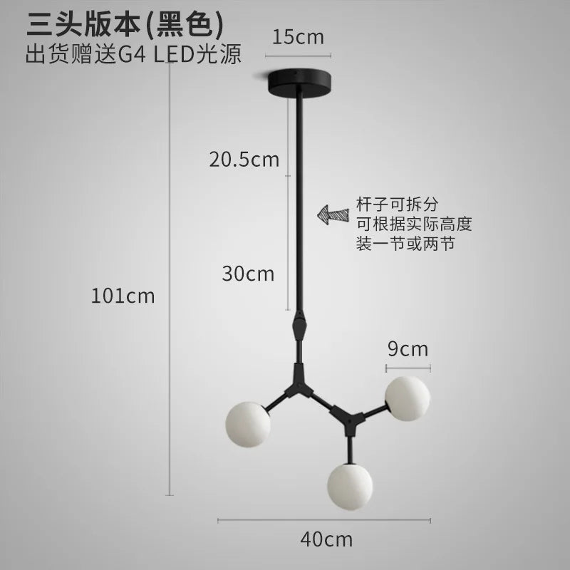 lustre moderne décoratif pour un intérieur nordique élégant