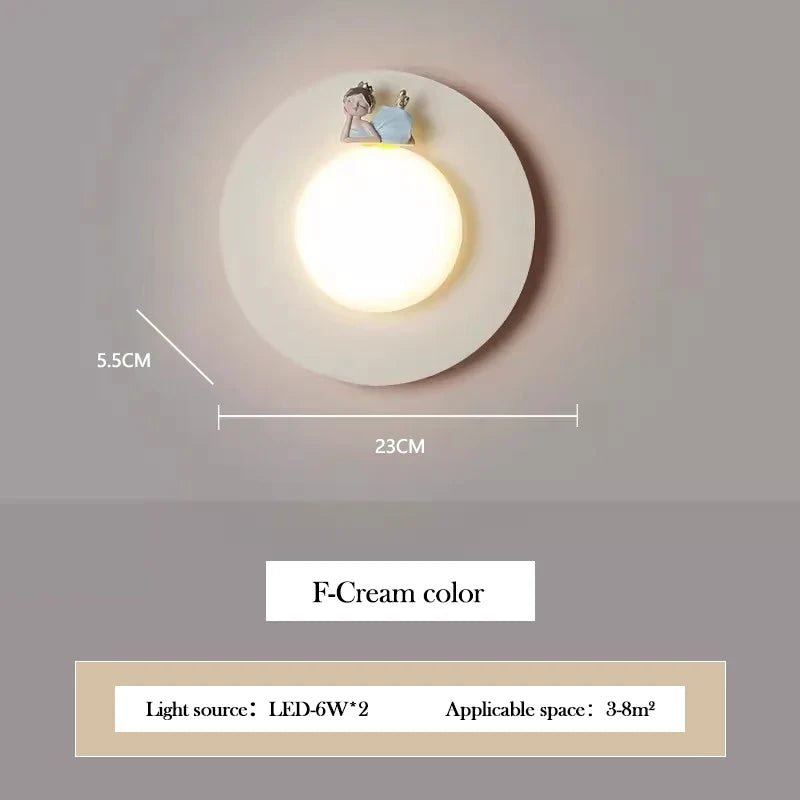 applique murale lumineuse pour chambre de fille moderne et chaleureuse
