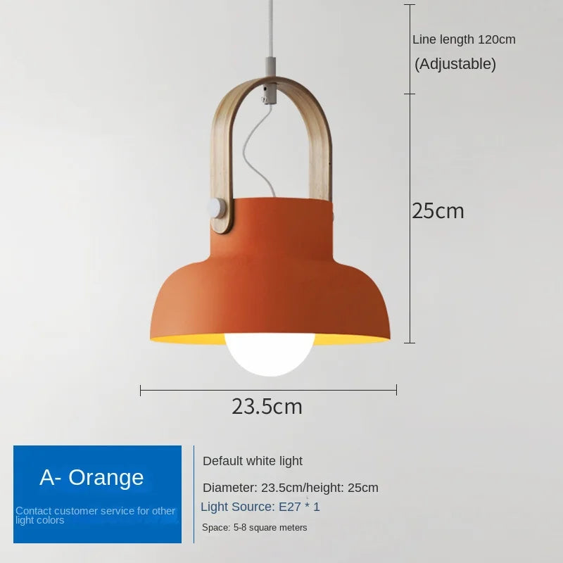 Nordique Loft LED fer suspension lumières Macaron Restaurant chambre chambre suspension lampe maison intérieur cuisine luminaires Luminaire