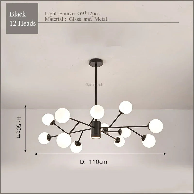 lustre led design élégant pour éclairage intérieur moderne