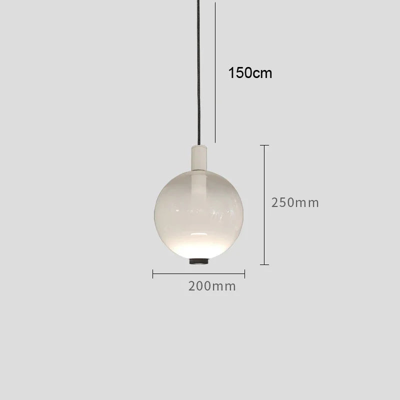 Italy Stained Glass Ball Pendant Lights for Living Room Decoration Kitchen Led Hanging Lamp Bedroom Bar Suspension Luminaire