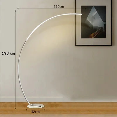Nordique LED Coin Lumière Arc RVB Lampadaires Noir Blanc C APP À Distance Lampadaires Stand lumière pour Salle À Manger Salon Décor