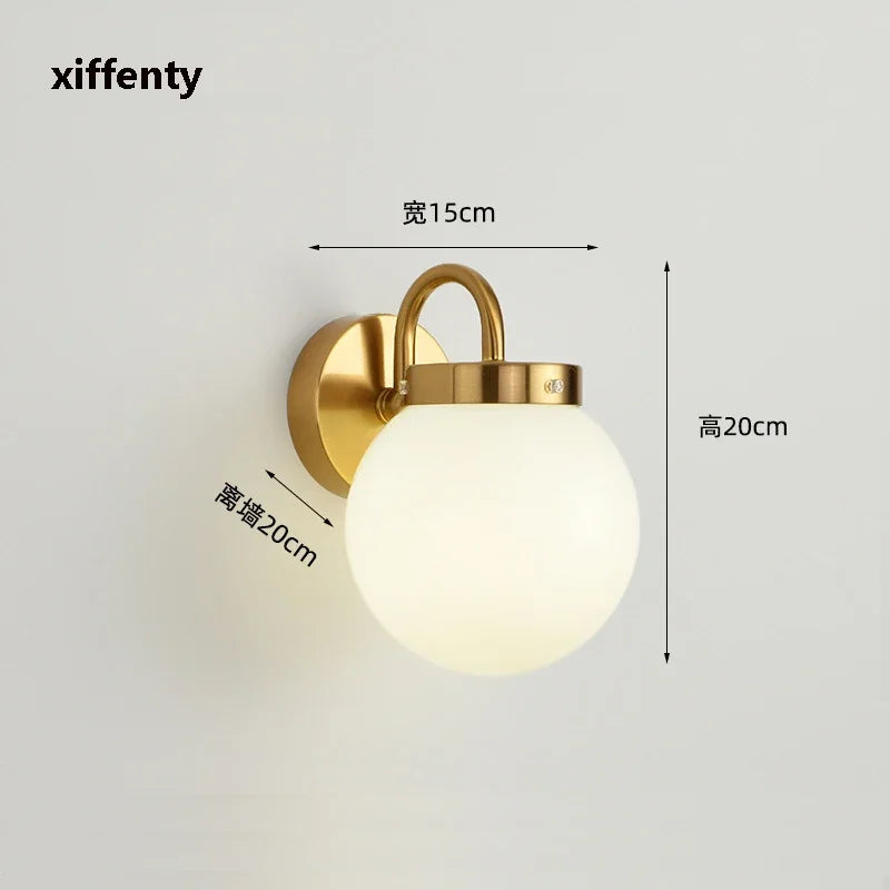 applique murale led en verre pour intérieur moderne