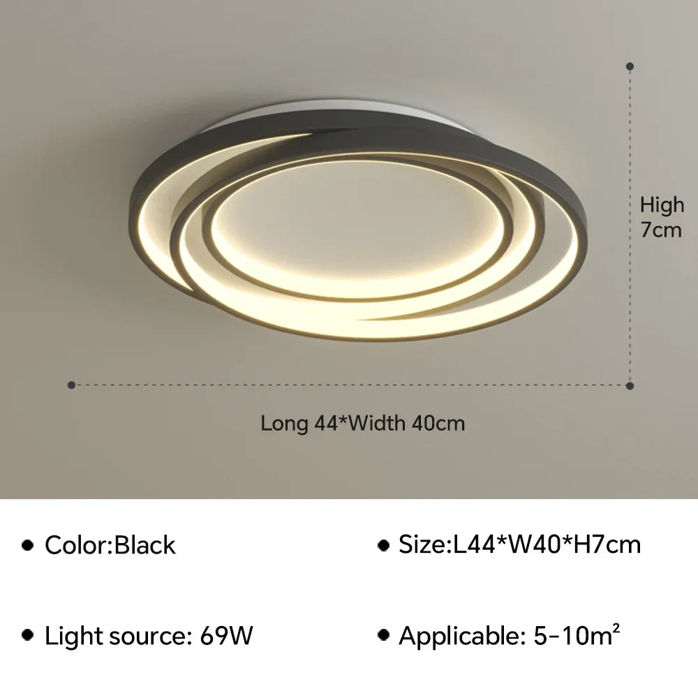 lustre led ultra mince moderne pour décoration intérieure