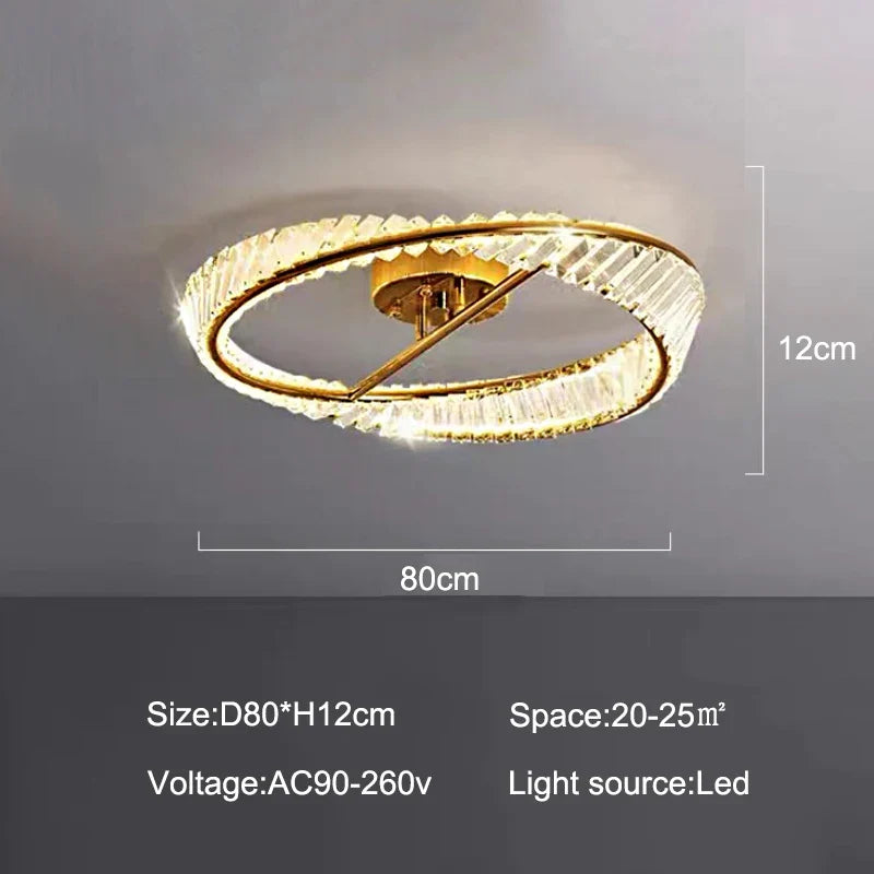 Plafonnier de luxe nordique salon créatif salle à manger lustre de plafond en cristal chambre décoration de la maison suspension LED lumières