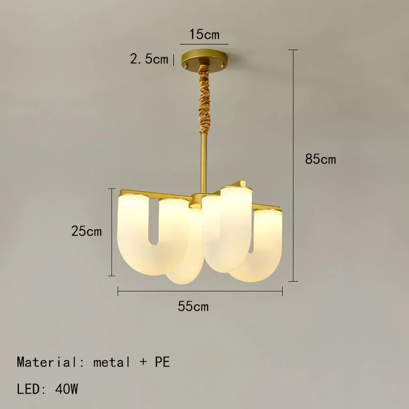 lustre design suspension lumineux en acrylique pour décoration moderne