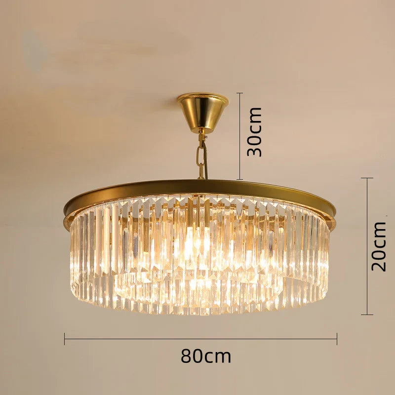 lustre en cristal moderne design pour éclairage élégant
