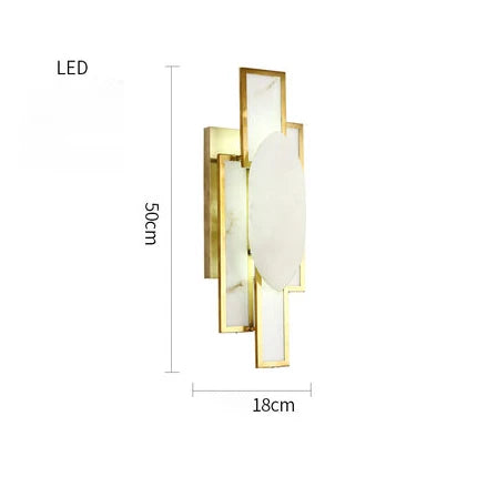 applique murale led moderne en marbre style internet pour hôtel et café