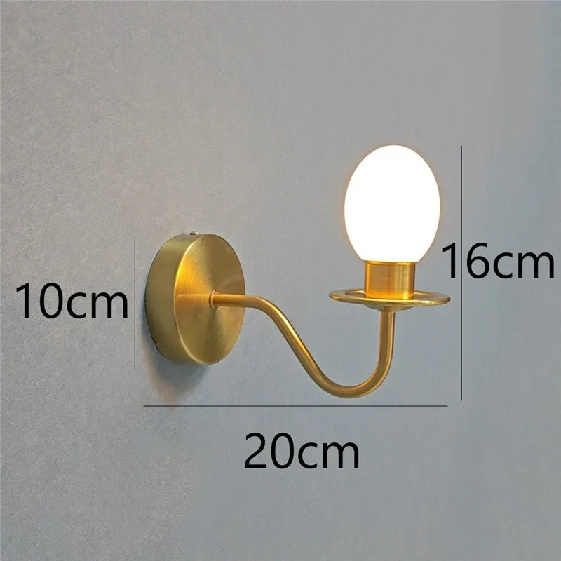 applique murale moderne design œuf de canard minimaliste à led