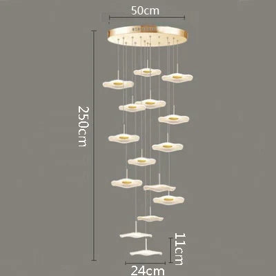 suspension moderne en acrylique pour décoration intérieure élégante