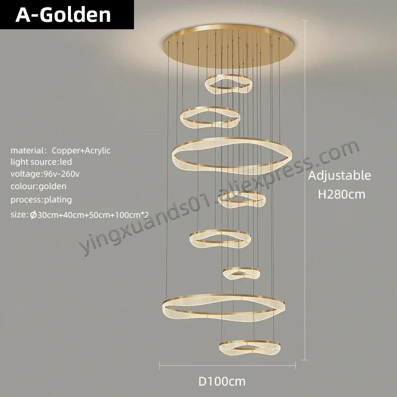 suspension led moderne style nordique pour intérieur élégant