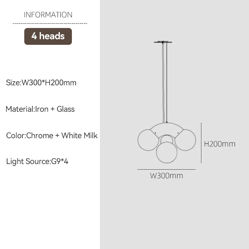 suspension design en forme de raisin pour intérieur moderne