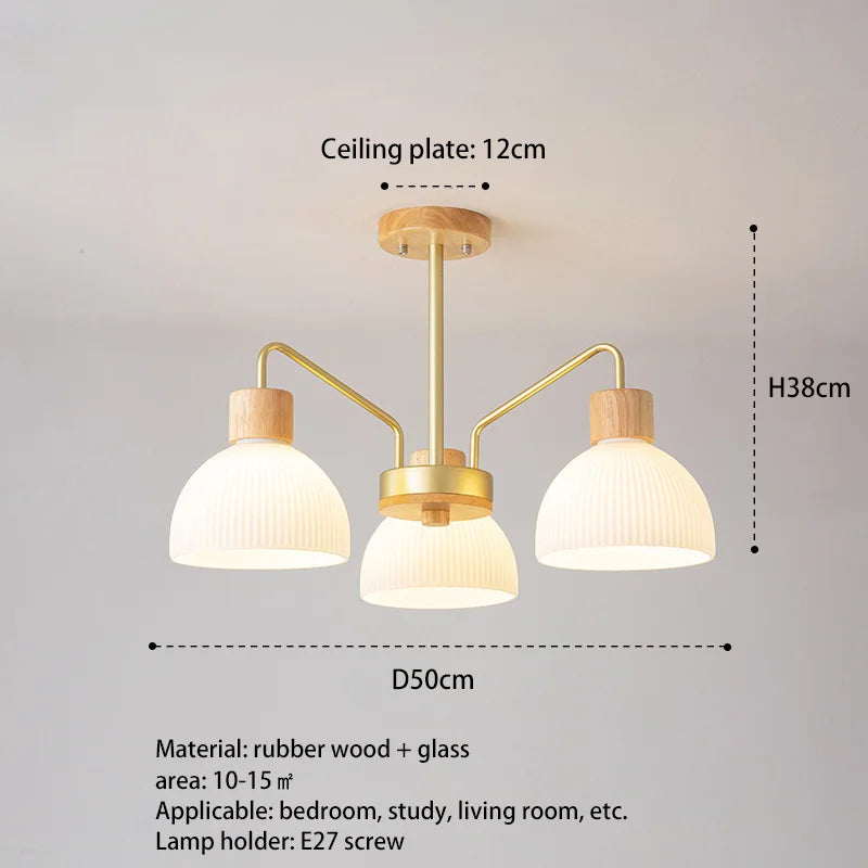 suspension moderne abat-jour en verre pour cuisine îlot