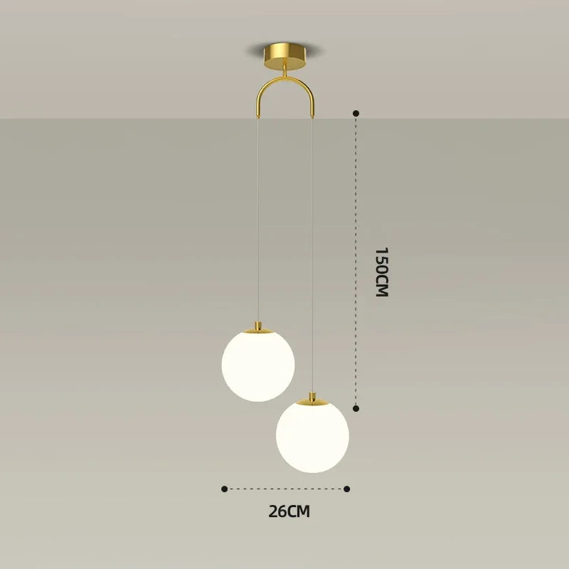 lampe suspendue nordique pour décoration intérieure
