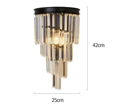 lustre moderne en cristal pour décoration intérieure élégante