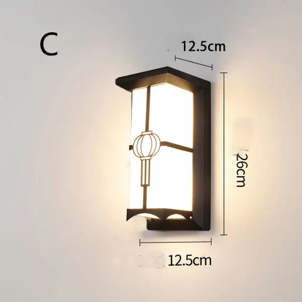 applique murale led design européen pour jardin extérieur éclairage moderne