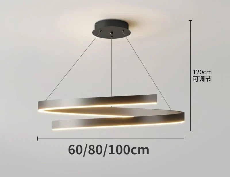 suspension moderne minimaliste pour éclairage intérieur élégant