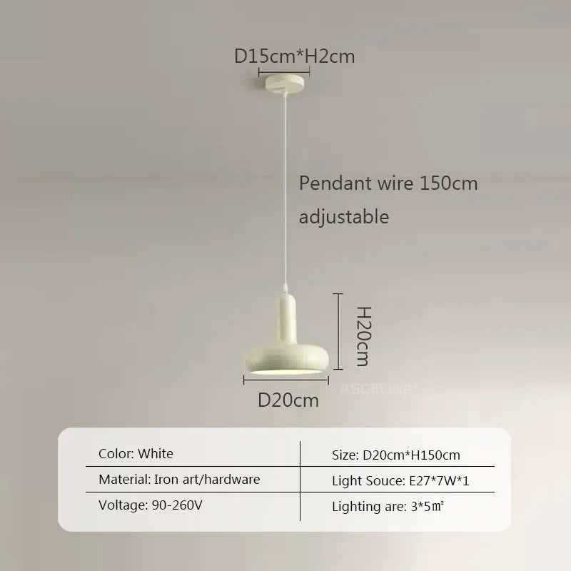 Suspension design colorée Bauhaus