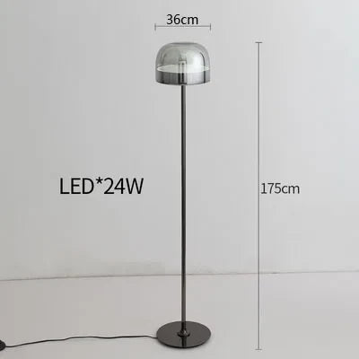 lampes de table nordiques en verre coloré pour intérieur élégant