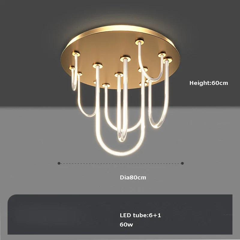 lustre led dimmable postmoderne ceinture magique 2022 nouvelle tendance