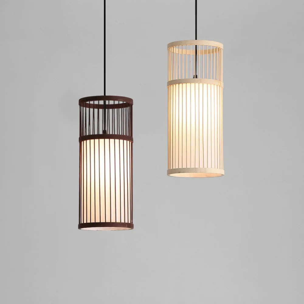 lustre bambou tissé main rotin osier