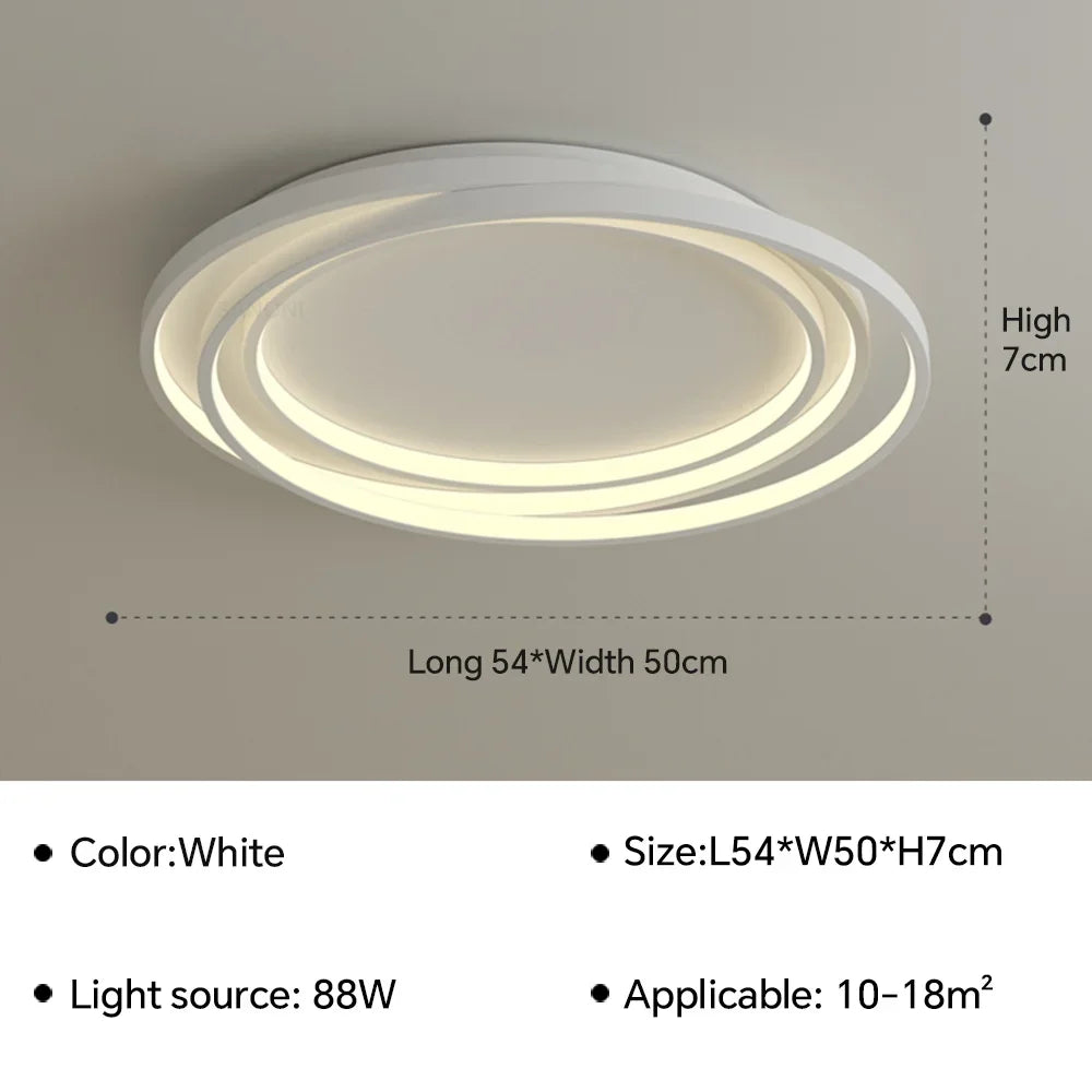 lustre led ultra mince moderne pour décoration intérieure