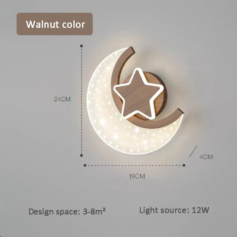 applique murale lune étoile pour décoration chambre enfant