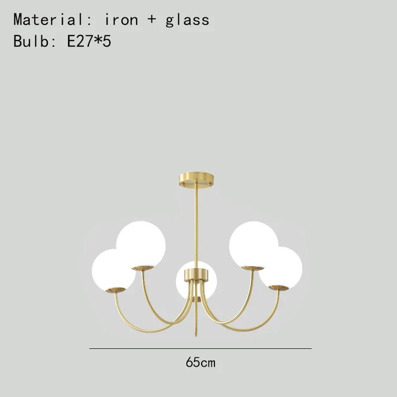 lustres modernes en verre luminaires suspendus