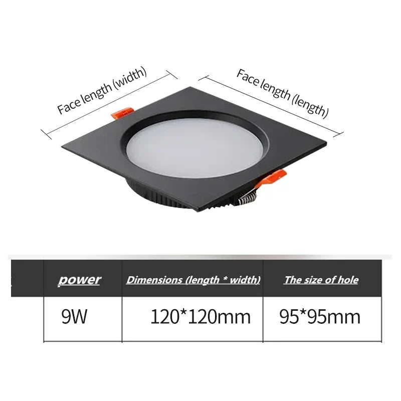 spot led double tête encastré ultra mince design moderne