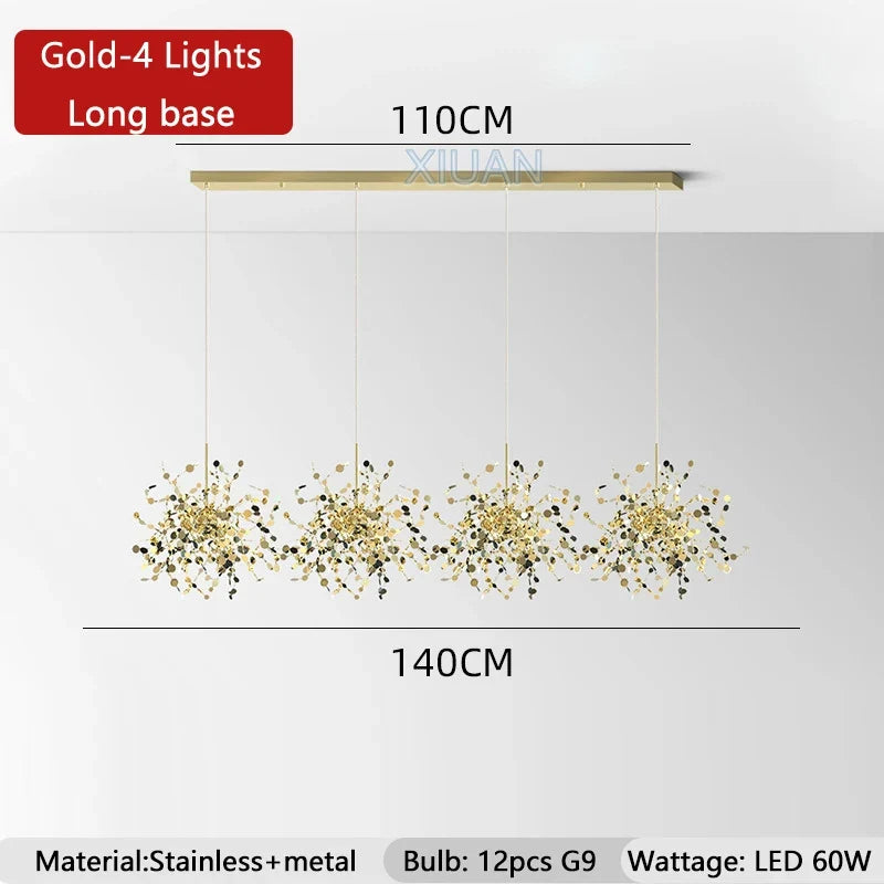 Nordic Luxury Stainless Steel Pendant Lamp Silver Chrome Dining Table Hanging Light Living Room Bar Clothes Shop Decor Lustre
