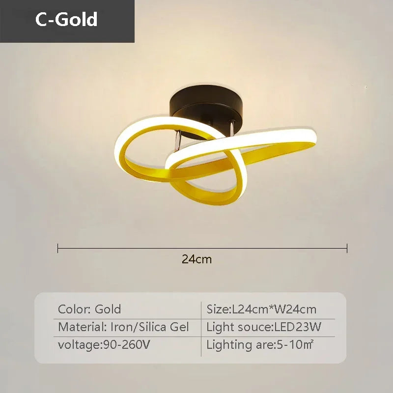 plafonnier led moderne minimaliste pour allée entrée et escalier
