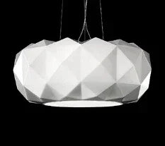 suspension en verre moderne avec découpe diamantée pour décoration intérieure